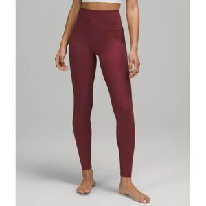 Lululemon Align High-Rise Pant with Pockets 28” Burgundy Size 4 Yoga Leggings